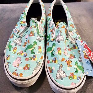 VANS x Disney Pixar Toy Story Size 4.5 Kids Slip-on Shoes original tags no box